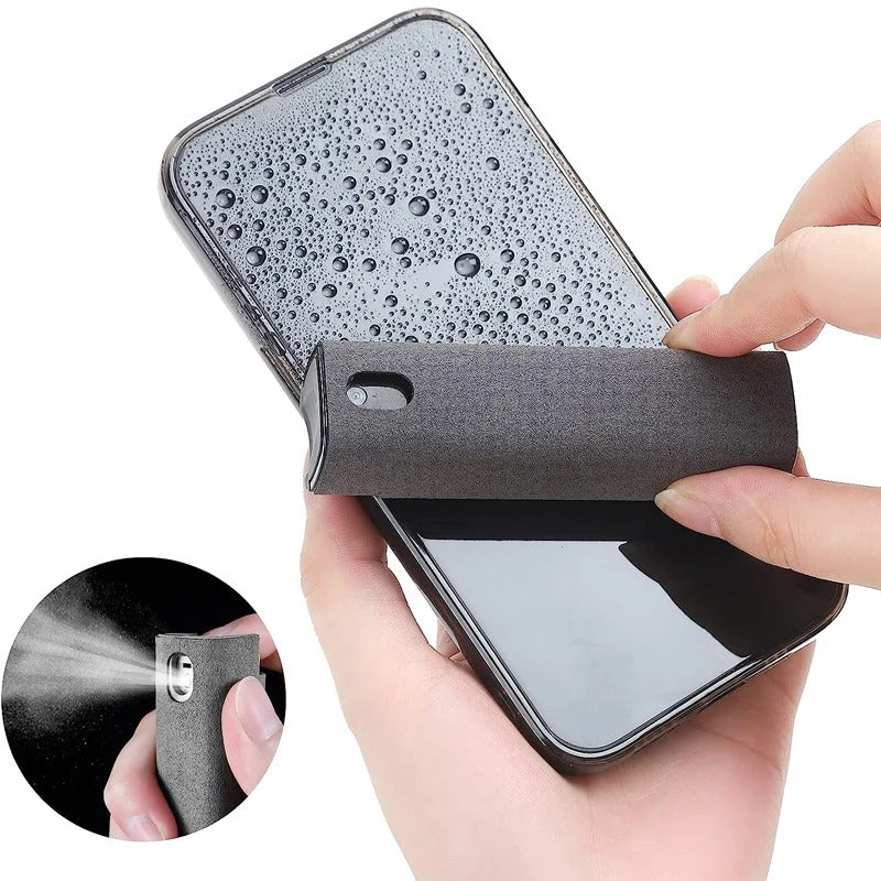 2 in 1 Microfiber Screen Cleaner + Spray Bottle